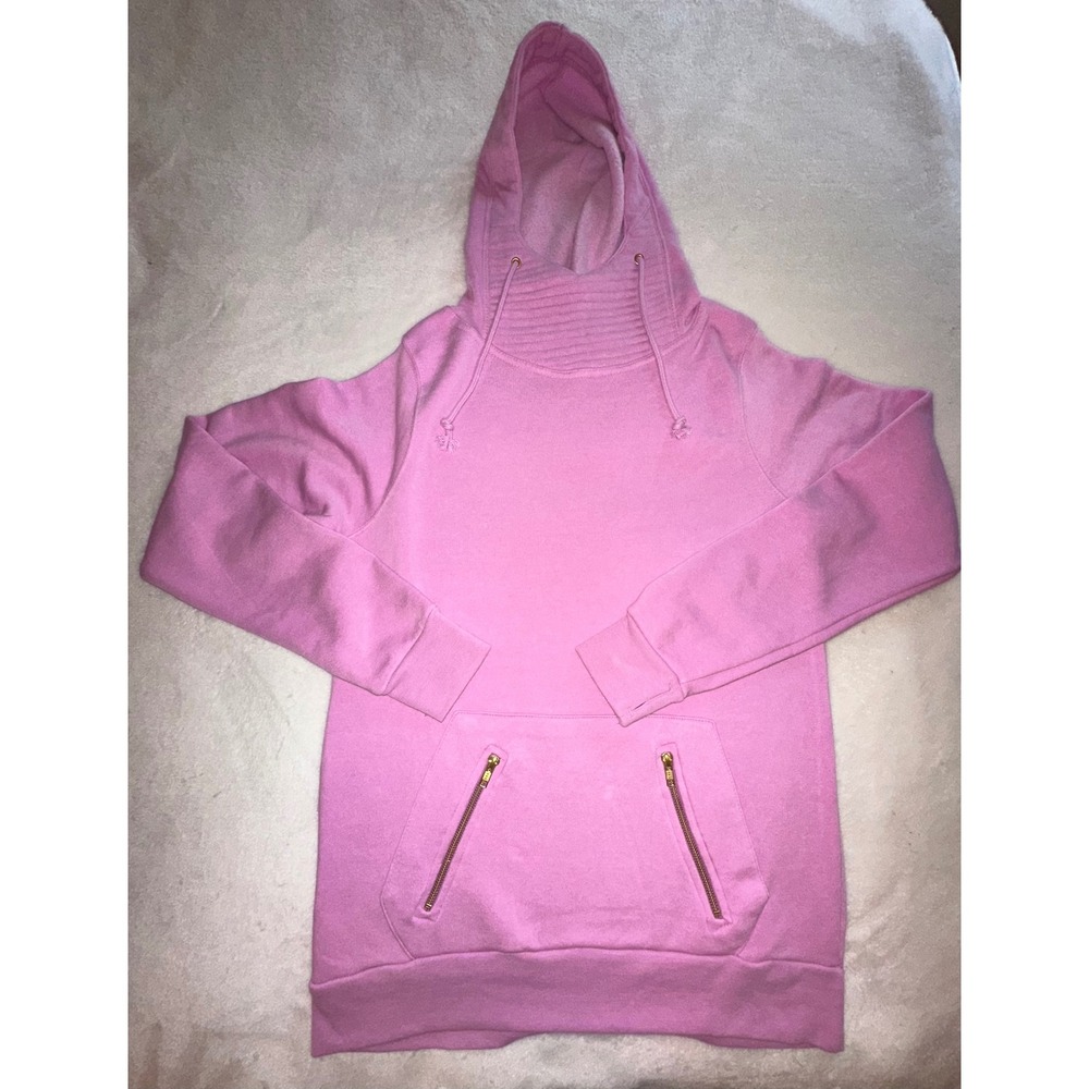 Allstar Outfitters Pink Hoodie‎ Sweatshirt Pullover Pockets Ribbed Neck AM NWOT
